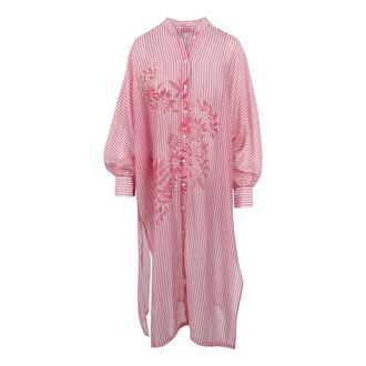 Ermanno Scervino Striped Chemisier Dress - female - Ermanno Scervino - Shirt Dresses - Pink - S - Dresses