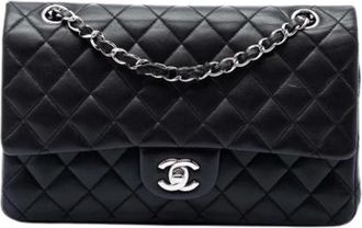 Chanel Pre-owned Double Flap Schoudertas - Dames - Vintage Schoudertas - Zwart - ONE Size - Leer - Vintage
