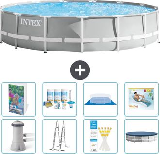 Intex Piscina Prism Frame Redonda - 457x107 Cm - 9-piezas S683