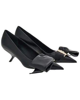 Ferragamo Oversized Bow Leather Pump