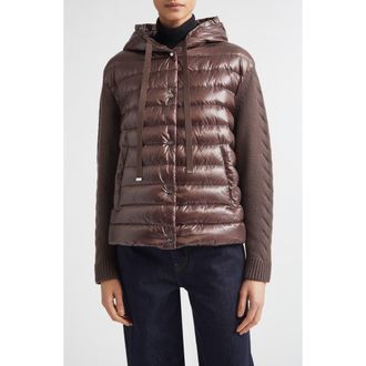 Herno Ultralight Nylon Quilted Down Puffer Jacket in 8810 Fondente at Nordstrom, Size 48