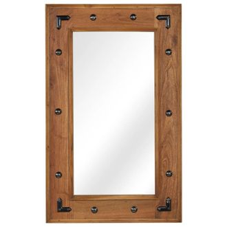 vidaXL Espejo De Madera Maciza De Acacia 50x80 Cm Vidaxl