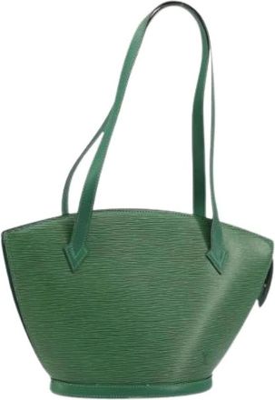 Louis Vuitton Pre-owned Shoulder Bags, female, Green, Size: ONE SIZE Pre-owned Saint Jacques Shoulder Bag