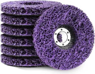 OEM Discos De Pulido - 100 Mm - 7 Discos - Para Eliminar Pintura Y &Oacute;xido - Morado