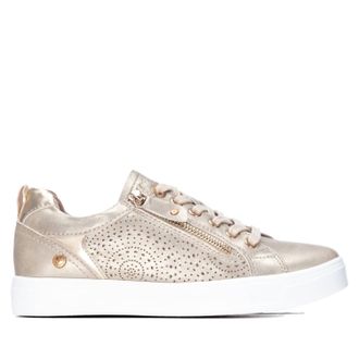 Xti Womens Structured Sneaker In Gold