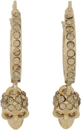 Alexander McQueen Orecchini A Cerchio Skull-Donna
