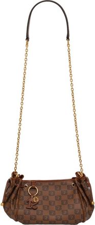 Gerard Darel Logo-Print Mini Chain Shoulder Bag in Camel at Nordstrom
