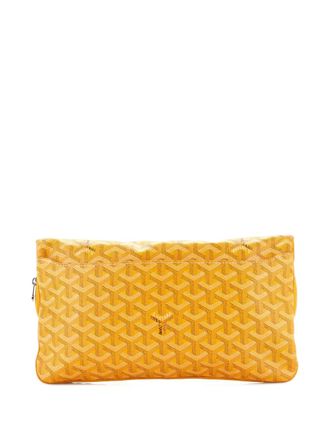 Goyard Clutch Saint Marie in tela cerata - Giallo