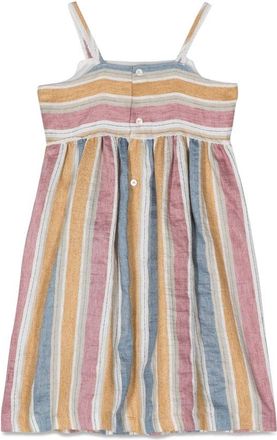 Il Gufo Striped Linen-Blend Dress - Multicolor