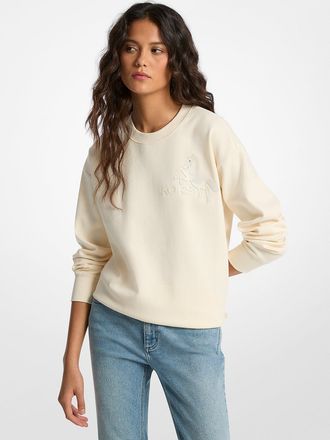 Michael Kors Graphic Logo Cotton Blend Sweatshirt