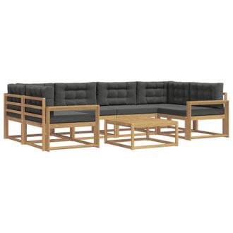 vidaXL Conjunto De Sof&aacute;s De Exterior 5 Pcs Blanco Y Antracita Vidaxl