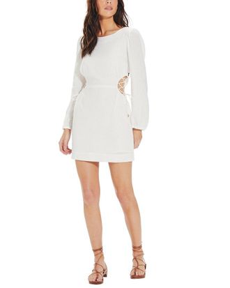 Vix Solid Carina Detail Short Dress