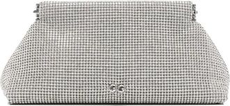 Cult Gaia Lillia embellished clutch bag - Silver