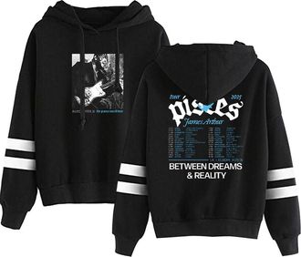 Generic J Arthur The Pisces World Tour 2025 Fashion Mens Hoodie Casual Loose Tracksuit (Black,XXS)