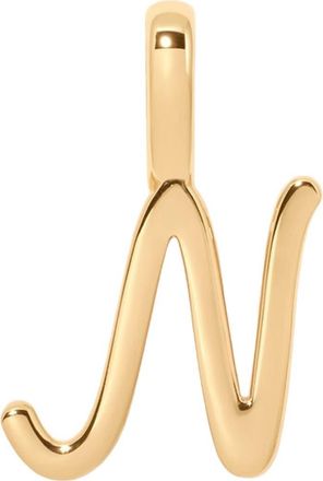 Made by Mary Script Initial Charm Gold Vermeil in Gold Vermeil Initial N at Nordstrom