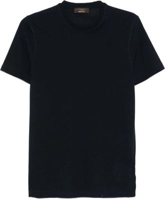 Zanone Klassiek Zwart T-shirt voor Mannen - Heren - T-shirts - Zwart - L - Katoen - Tops