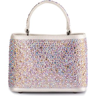 Olga Berg Daniel Hotfix Top Handle Bag in Ivory Pastel at Nordstrom Rack