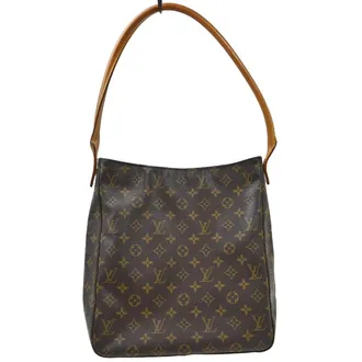 Louis Vuitton Looping Monogram Canvas Brown Canvas Handbag (Pre-Owned)