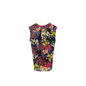 Dolce & Gabbana Womens Black Cashmere Tank Top
