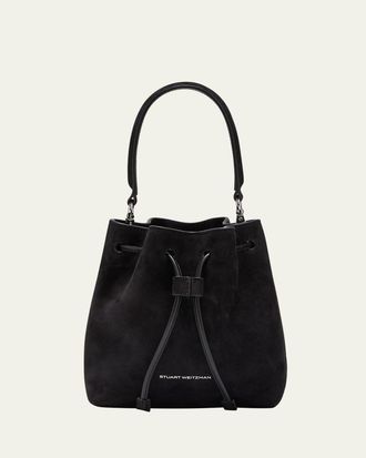 Stuart Weitzman Rae Mini Suede Bucket Bag