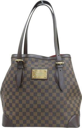 Louis Vuitton Damier Ebene Pvc Leather Tote Bag (Pre-Owned)