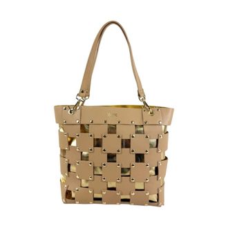 M*BRC Square Borsa in Pelle H143 - female - M*BRC - Shopping Bags - Beige - ONE SIZE - Bags