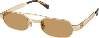 Miu Miu MUB52S 22M10Y Womens Sunglasses Gold Size 52