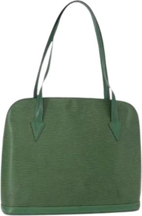Louis Vuitton Pre-owned Shoulder Bags, female, Green, Size: ONE SIZE Pre-owned Vintage Shoulder Bag
