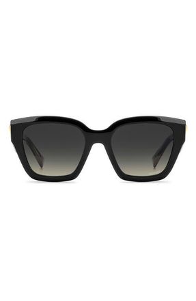 Missoni 53mm Gradient Square Sunglasses in Black/Grey Brown at Nordstrom