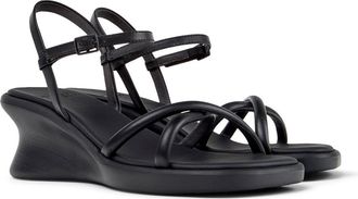 Camper Louise Wedge Sandal in Black at Nordstrom, Size 38