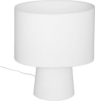 Atmosphera Atmosphera - Lampada in tessuto eira h45cm bianco créateur dintérieur