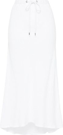 James Perse linen midi skirt - women - Linen/Flax - 2 - White