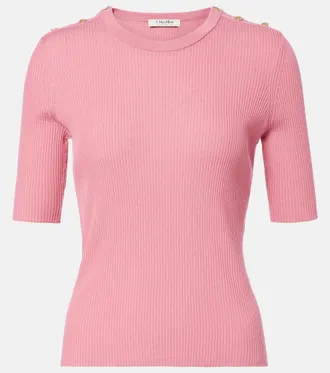 Max Mara Ribbed-knit wool top