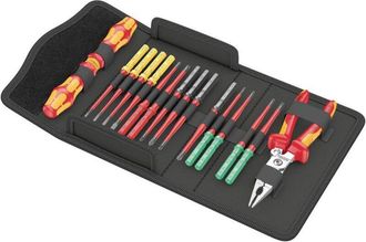 Wera Kraftform Kompakt vde 17 extra slim 1 Elettricisti Kit di punte intercambiabili per giraviti - Wera
