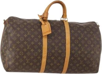 Louis Vuitton Pre-owned Weekend Bags, female, Brown, Size: ONE SIZE Pre-owned Keepall 55 Boston Bag