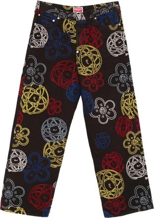 Kenzo XFutura 2000 Flower-embroidered Trousers