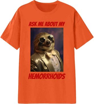 Generic Unhinged Cringe Funny Hemorrhoids Inappropriate Embarrassing T-Shirt