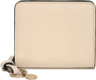 Chlo&eacute; White Leather Wallet (Bi-Fold) (Pre-Owned)