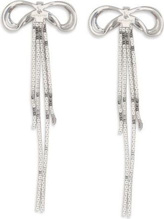 Self Portrait Womens Silver Brass Earrings