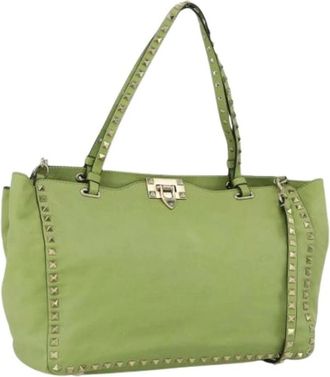 Valentino Pre-owned Tote Bags, female, Green, Size: ONE SIZE Pre-owned Tote Bag
