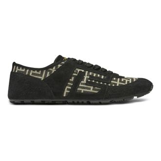 Balmain Sneakers, male, Black, Size: 11 US Racer 45 Monogram Jacquard Trainers