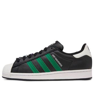 adidas (WMNS) adidas Abby Dahlkemper x Superstar Black Bold Green GV8825