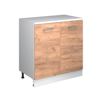 Vicco Armario De Cocina Para Techo Inclinado R-line, Roble Dorado, 80 Cm Sin Inclinaci&oacute;n Con 2 Puertas, Vicco