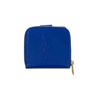 Saint Laurent Pre-owned Wallets, female, Blue, Size: ONE SIZE Pre-owned Leather Bifold Wallet