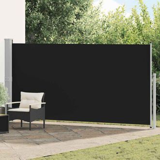 vidaXL Toldo Lateral Retr&aacute;ctil 160x500 Cm Negro Vidaxl