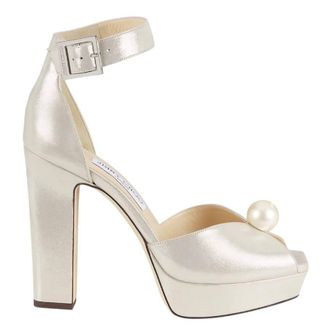Jimmy Choo London Socorie 120 Shimmer Platform Sandals