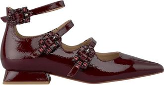 Alma En Pena Scherpe schoengesp - Dames - Ballerinas - Rood - 38 EU - Schoenen