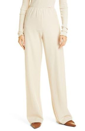 Vince Flannel Pull-On Pants in Light Oat at Nordstrom Rack, Size X-Large
