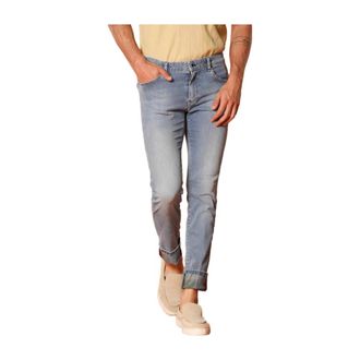 Mason's Cropped Jeans, male, Blue, Size: W35 Harris 5-Pocket Jeans