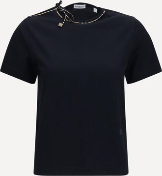 Burberry T-shirt con dettaglio cut-out Woman M